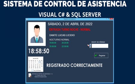 Sistema de Control de Asistencia en C# y SQL Server