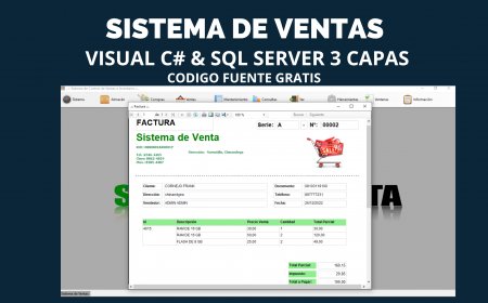 Sistema de ventas en C# y SQL Server Gratis