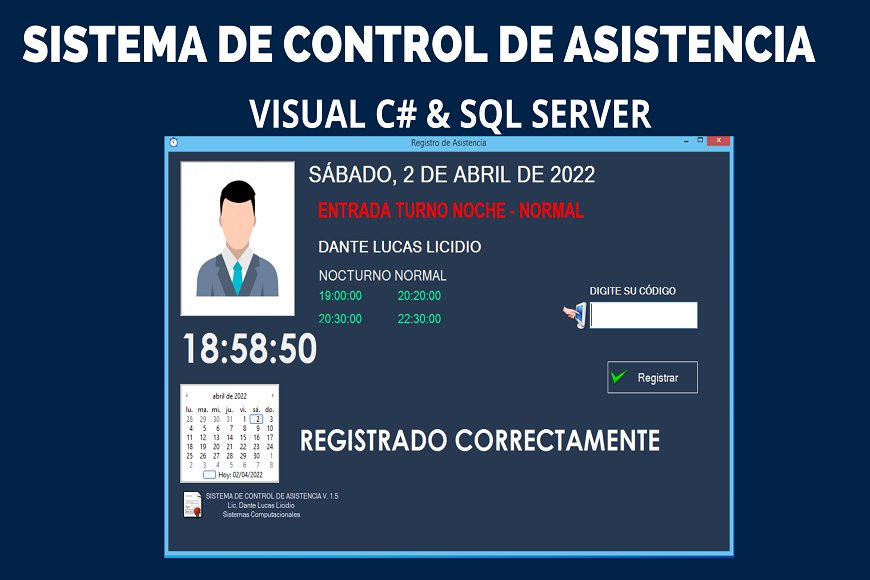 Sistema de Control de Asistencia en C# y SQL Server