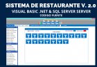Dos Sistemas de restaurant en Visual Basic  NET, SQL Server V  2.0 y V 1.5
