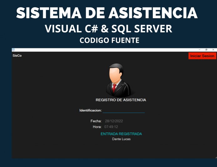 Sistema de Asistencia en C# y Sql Server