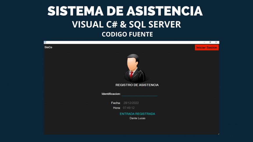 Sistema de Asistencia en C# y Sql Server