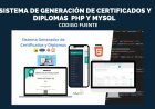 Sistema de Generador de Certificados y Diplomas de Manera Automática con PHP, MySql y JS