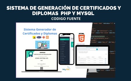 Sistema de Generador de Certificados y Diplomas de Manera Automática con PHP, MySql y JS