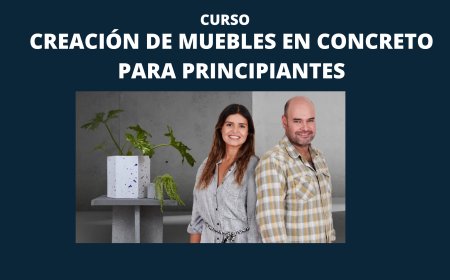 Creación de muebles en concreto para principiantes