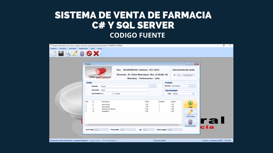 Sistema de Venta de Celulares y Sistema de Venta de Farmacia en C# y SQL Server