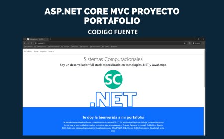 ASP.NET Core MVC Proyecto Portafolio (Código Fuente Gratis)