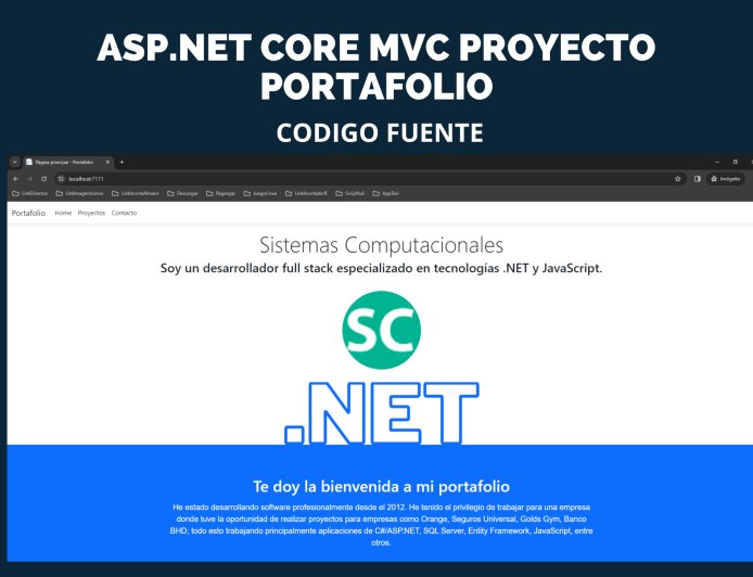 ASP.NET Core MVC Proyecto Portafolio (Código Fuente Gratis)